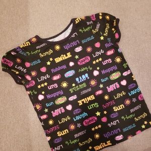 Adorable little girl's short sleeve shir